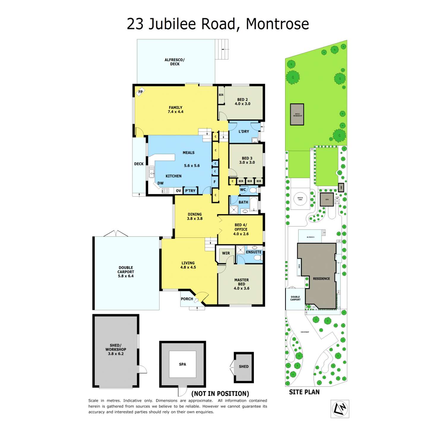 Floorplan of Homely house listing, 23 Jubilee Road, Montrose VIC 3765