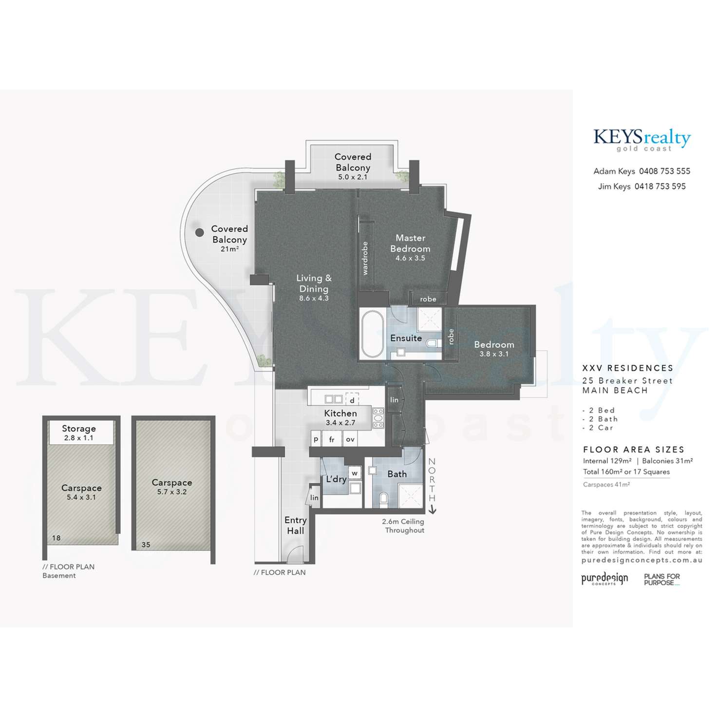 Floorplan of Homely apartment listing, 402/25 Breaker Street, Main Beach QLD 4217