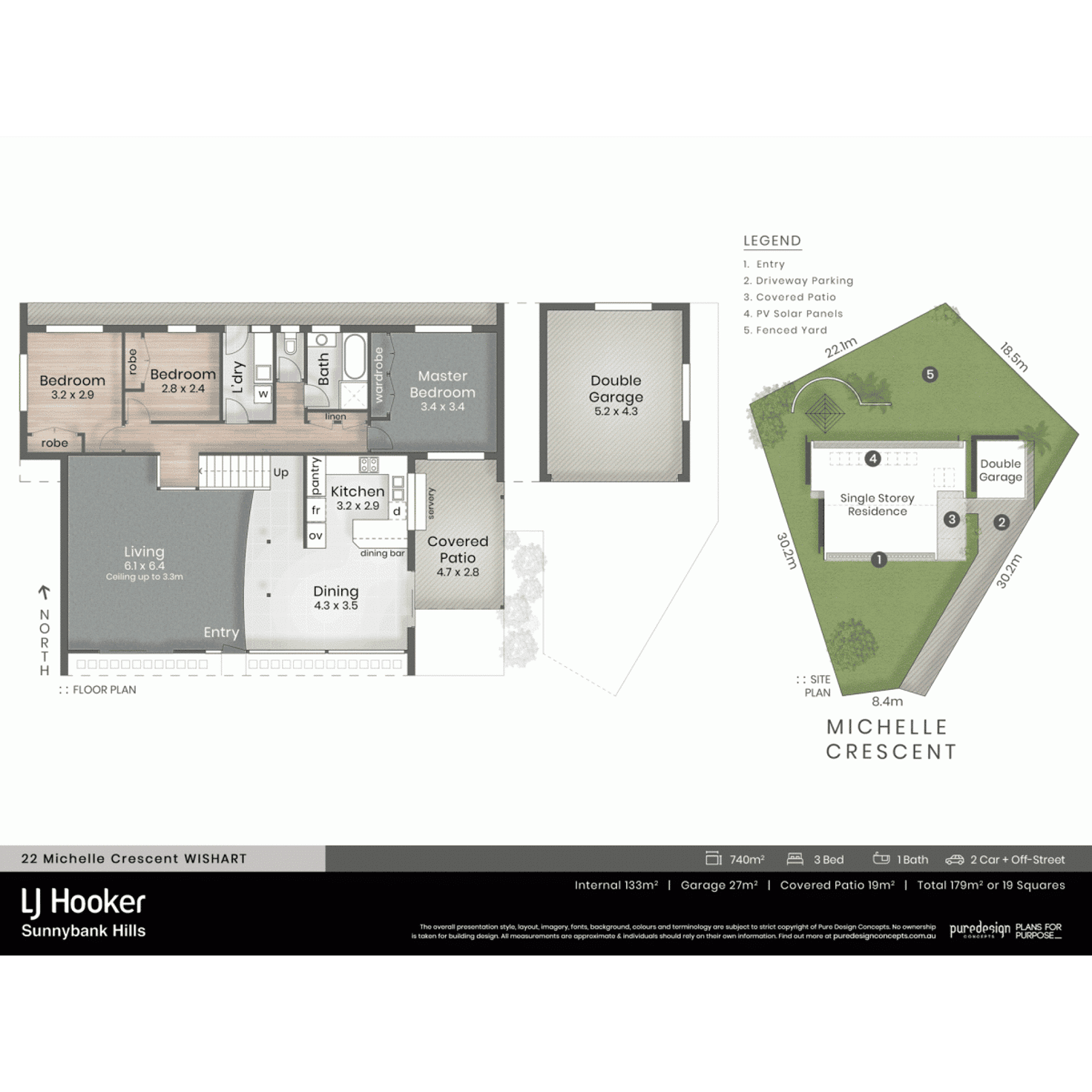 Floorplan of Homely house listing, 22 Michelle Crescent, Wishart QLD 4122