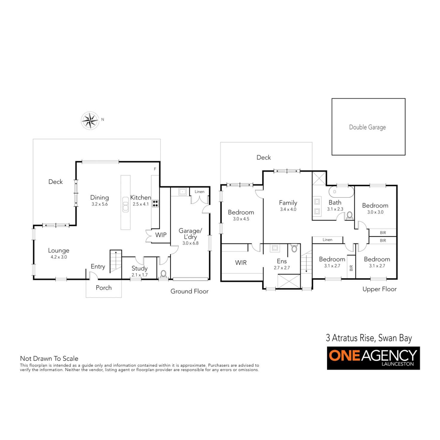 Floorplan of Homely house listing, 3 Atratus Rise, Swan Bay TAS 7252