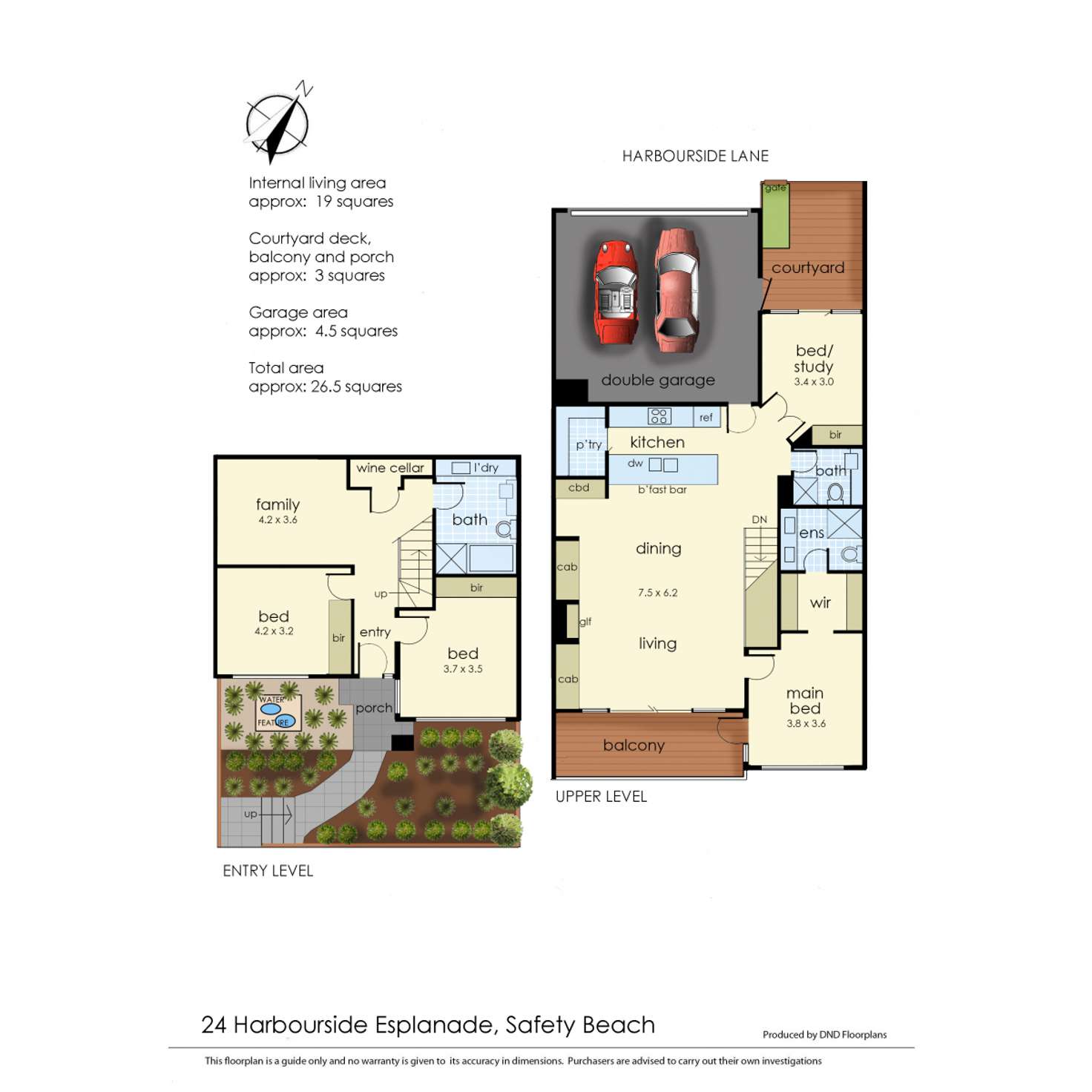 Floorplan of Homely house listing, 24 Harbourside Esplanade, Safety Beach VIC 3936