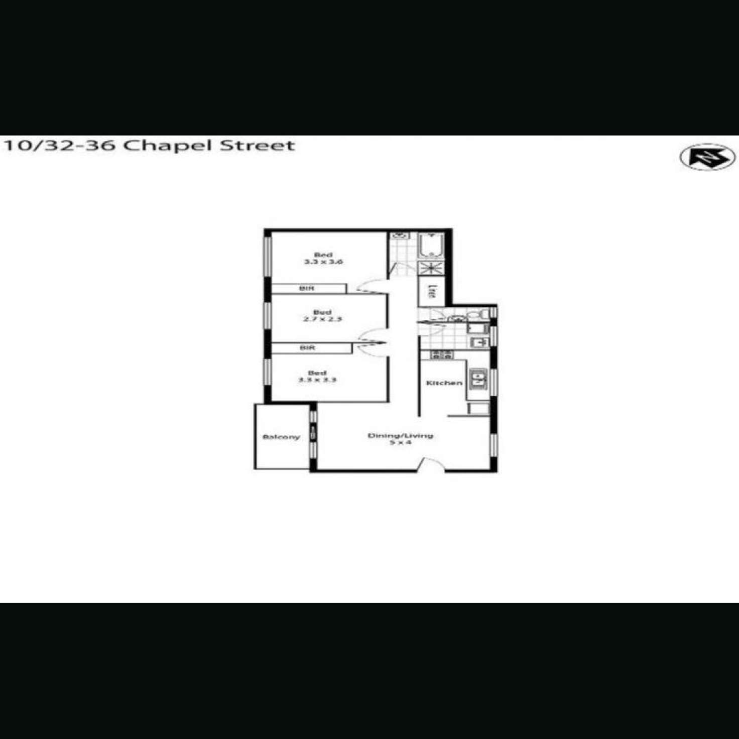 Floorplan of Homely unit listing, 14/32-36 Chapel Street, Rockdale NSW 2216