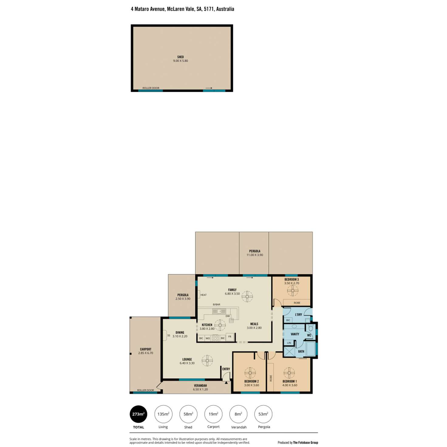 Floorplan of Homely house listing, 4 Mataro Avenue, Mclaren Vale SA 5171