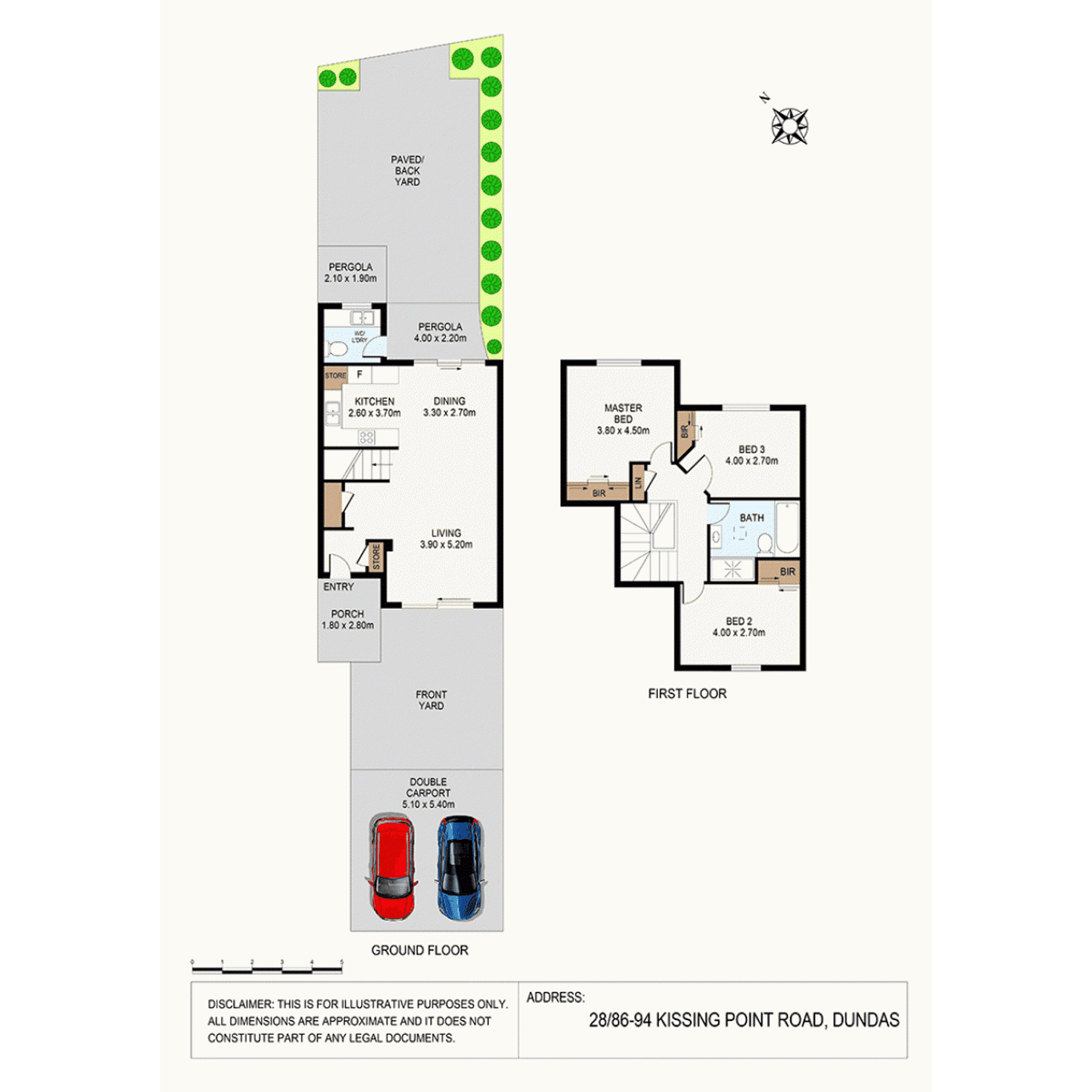 Floorplan of Homely townhouse listing, 28/86-94 Kissing Point Road, Dundas NSW 2117