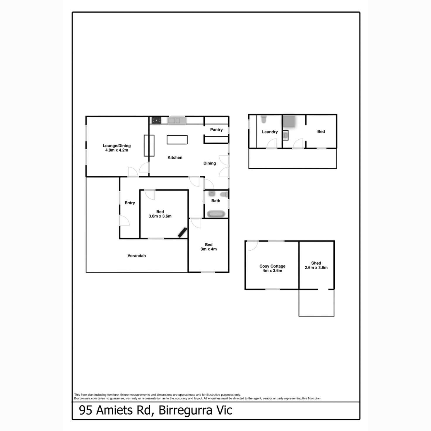 Floorplan of Homely lifestyle listing, 95 Amiets Road, Birregurra VIC 3242