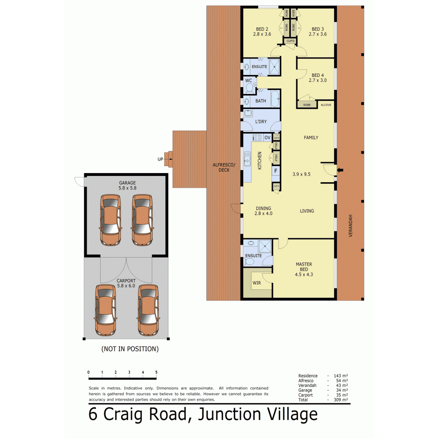 Floorplan of Homely house listing, 6 Craig Road, Junction Village VIC 3977