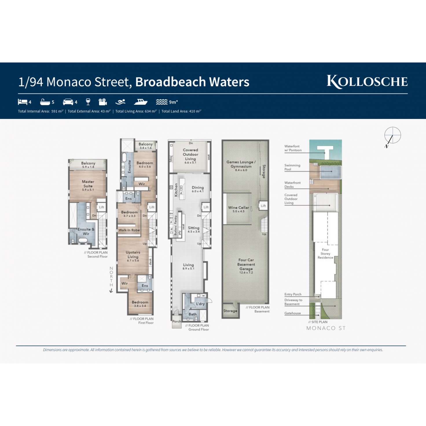 Floorplan of Homely house listing, 1/94 Monaco Street, Broadbeach Waters QLD 4218