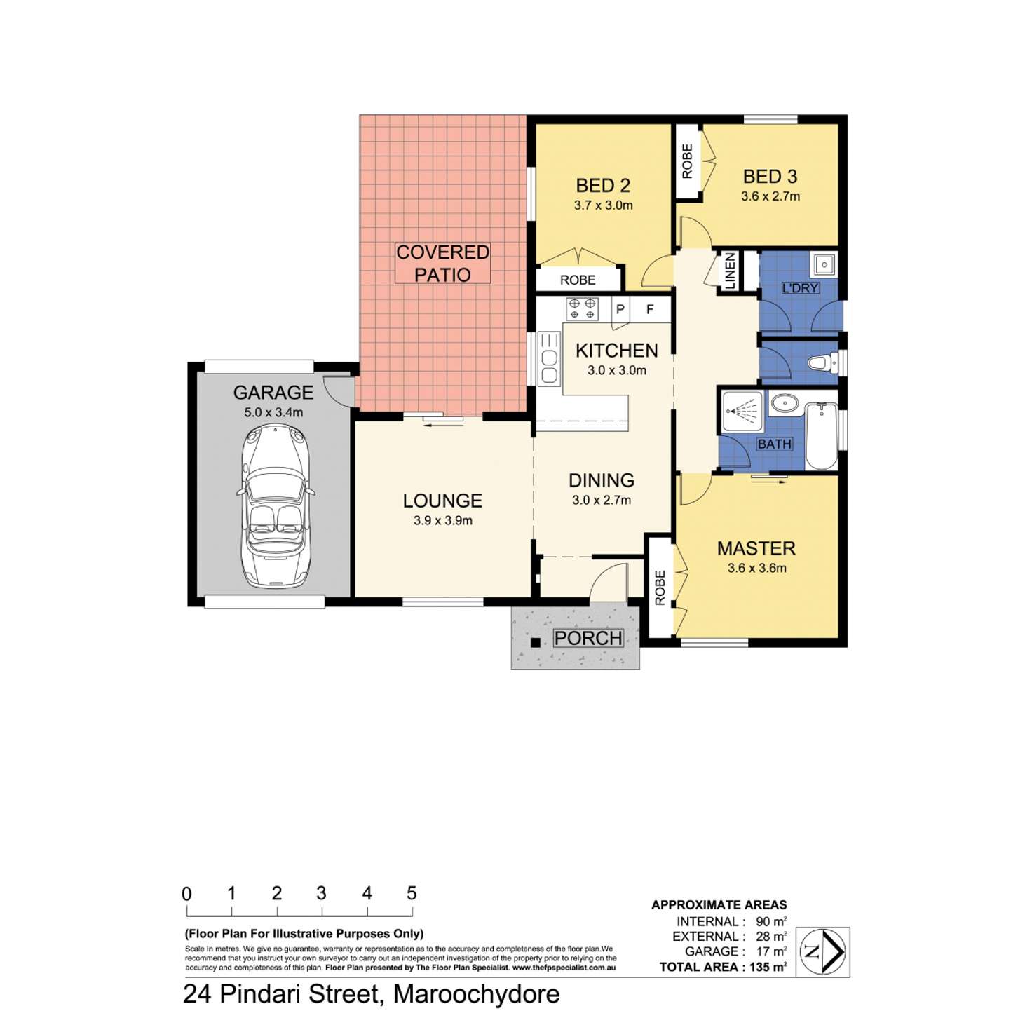 Floorplan of Homely house listing, 24 Pindari Street, Maroochydore QLD 4558