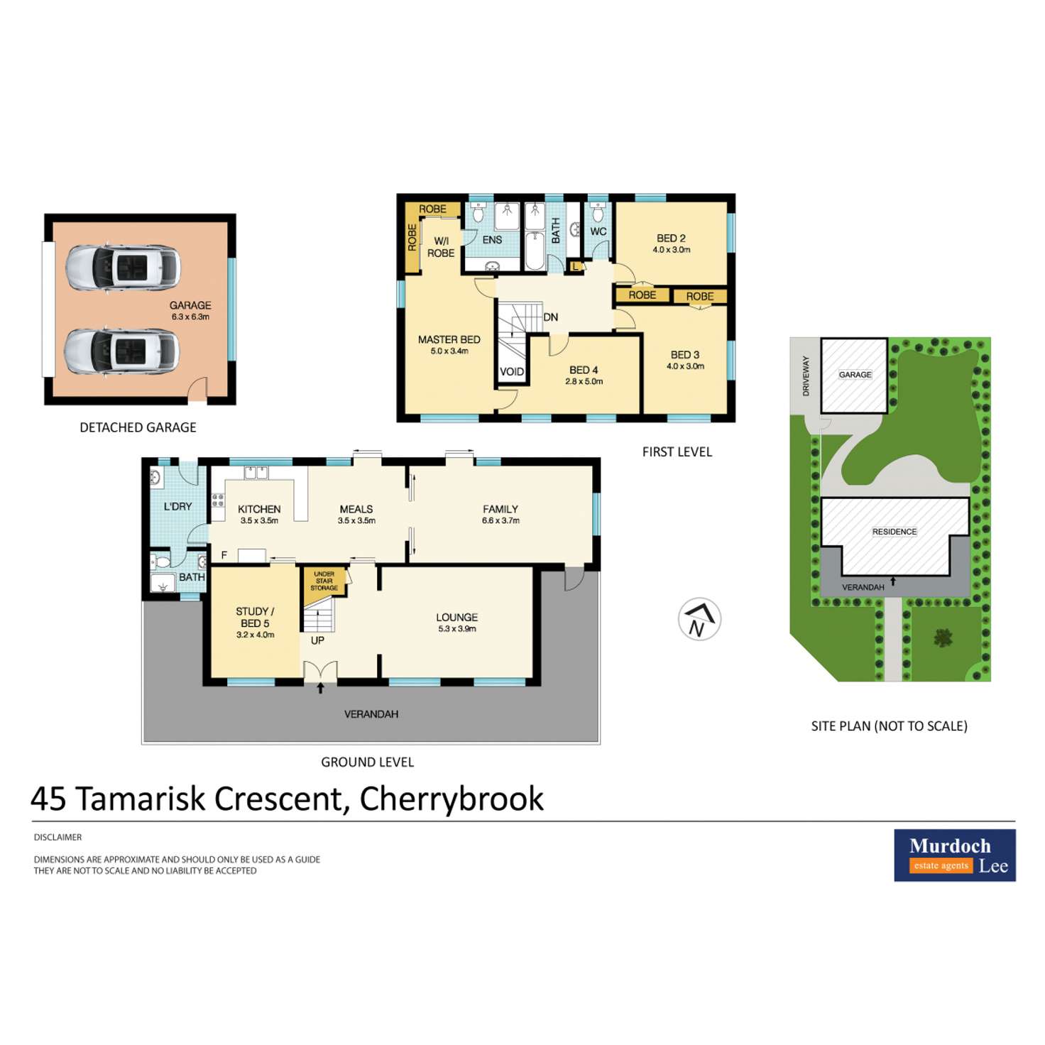 Floorplan of Homely house listing, 45 Tamarisk Crescent, Cherrybrook NSW 2126