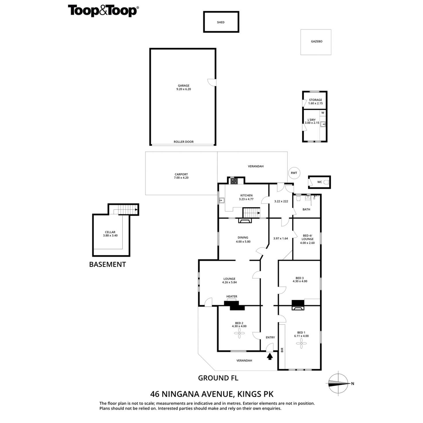 Floorplan of Homely house listing, 46 Ningana Avenue, Kings Park SA 5034