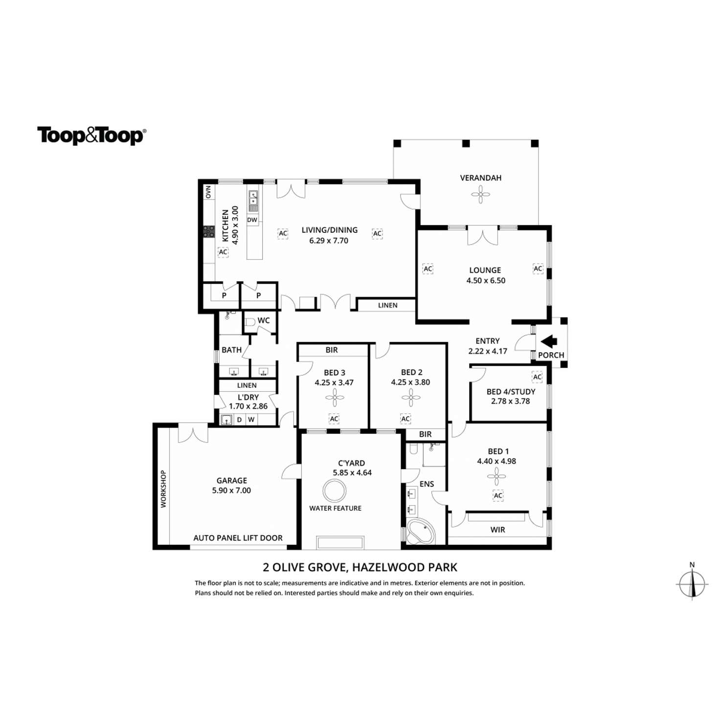 Floorplan of Homely house listing, 2 Olive Grove, Hazelwood Park SA 5066
