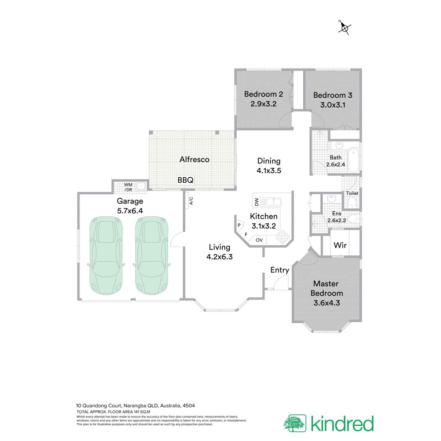 Floorplan of Homely house listing, 10 Quandong Court, Narangba QLD 4504