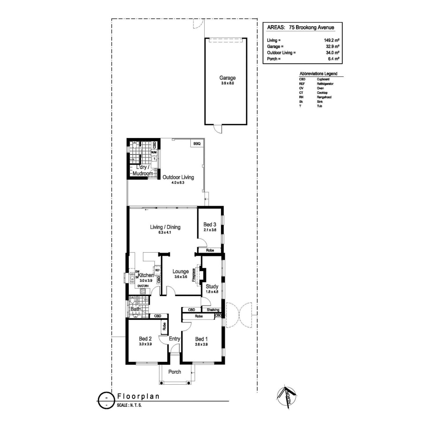 Floorplan of Homely house listing, 75 Brookong Avenue, Wagga Wagga NSW 2650