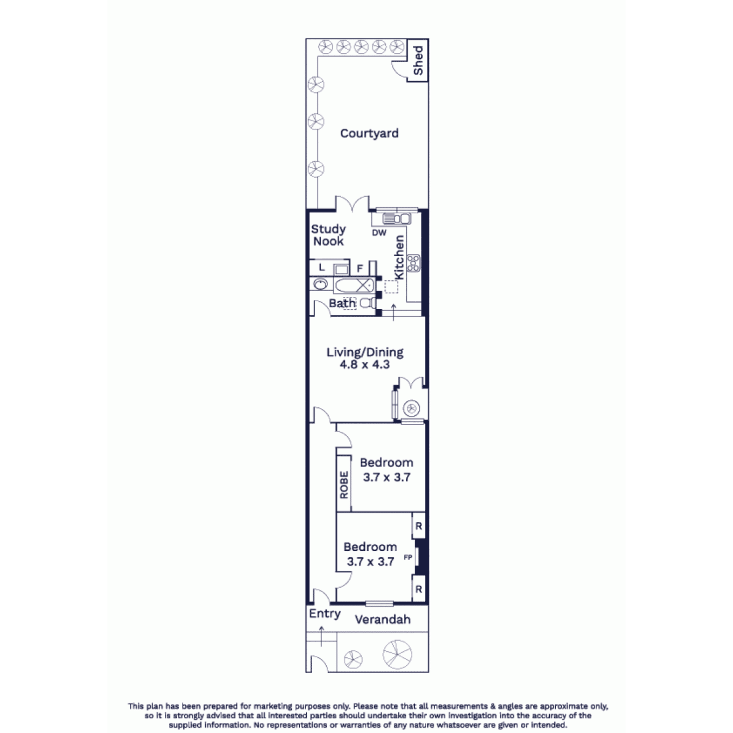 Floorplan of Homely house listing, 83 Shields Street, Flemington VIC 3031