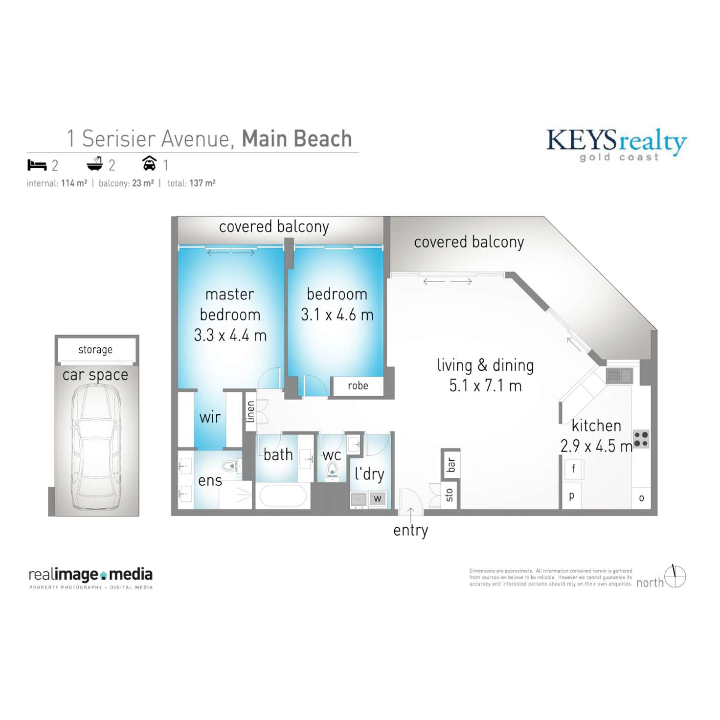 Floorplan of Homely apartment listing, Contessa, 1 Serisier Avenue, Main Beach QLD 4217