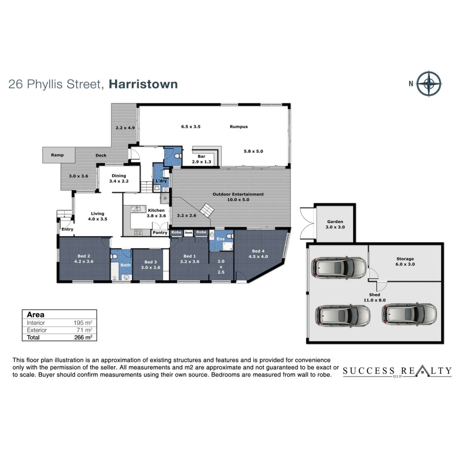 Floorplan of Homely house listing, 26 Phyllis Street, Harristown QLD 4350