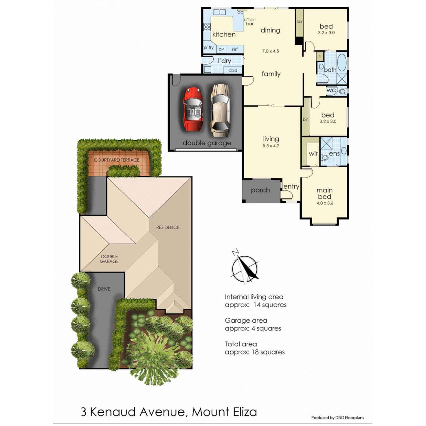 Floorplan of Homely house listing, 3 Kenaud Avenue, Mount Eliza VIC 3930