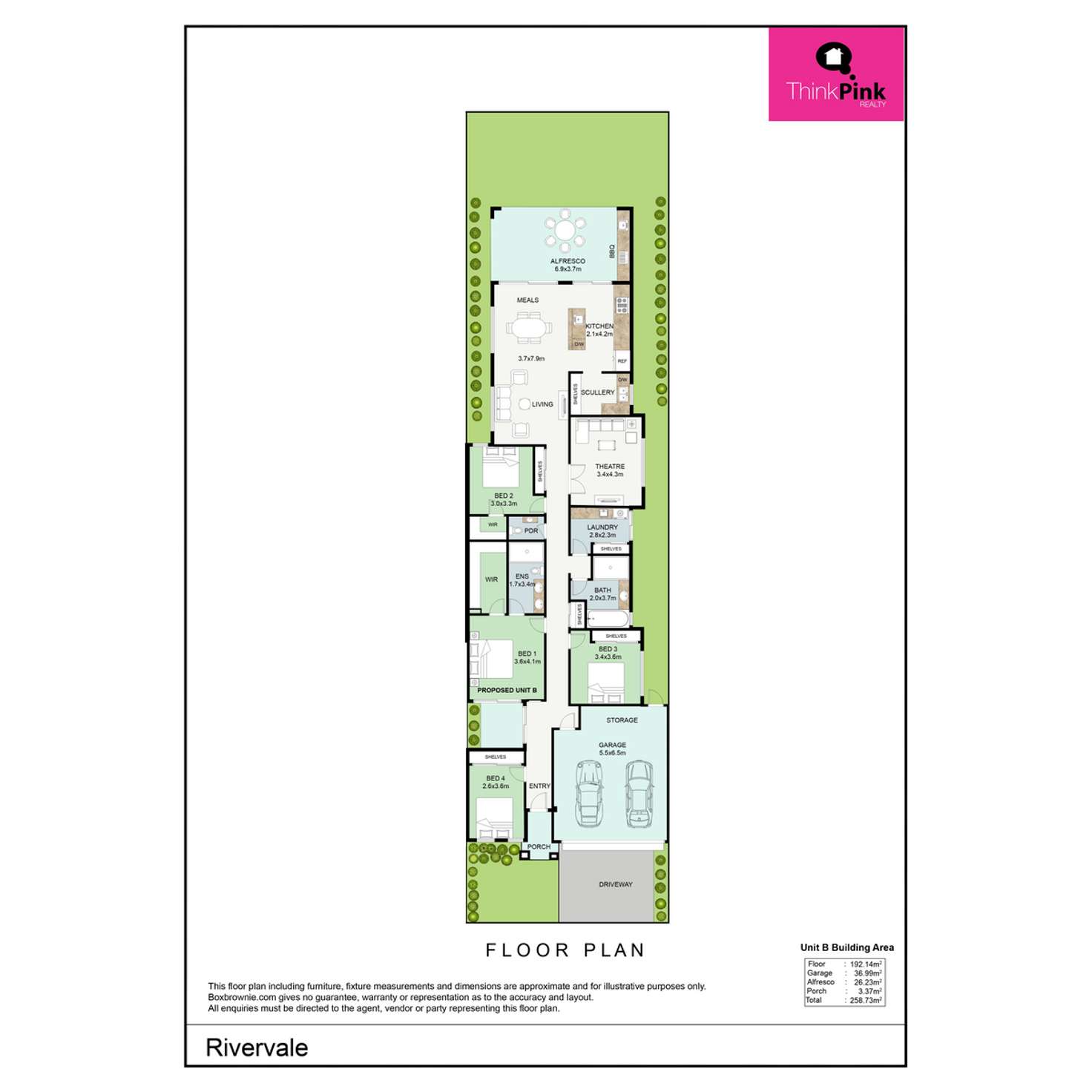 Floorplan of Homely house listing, 135B Toorak Road, Rivervale WA 6103