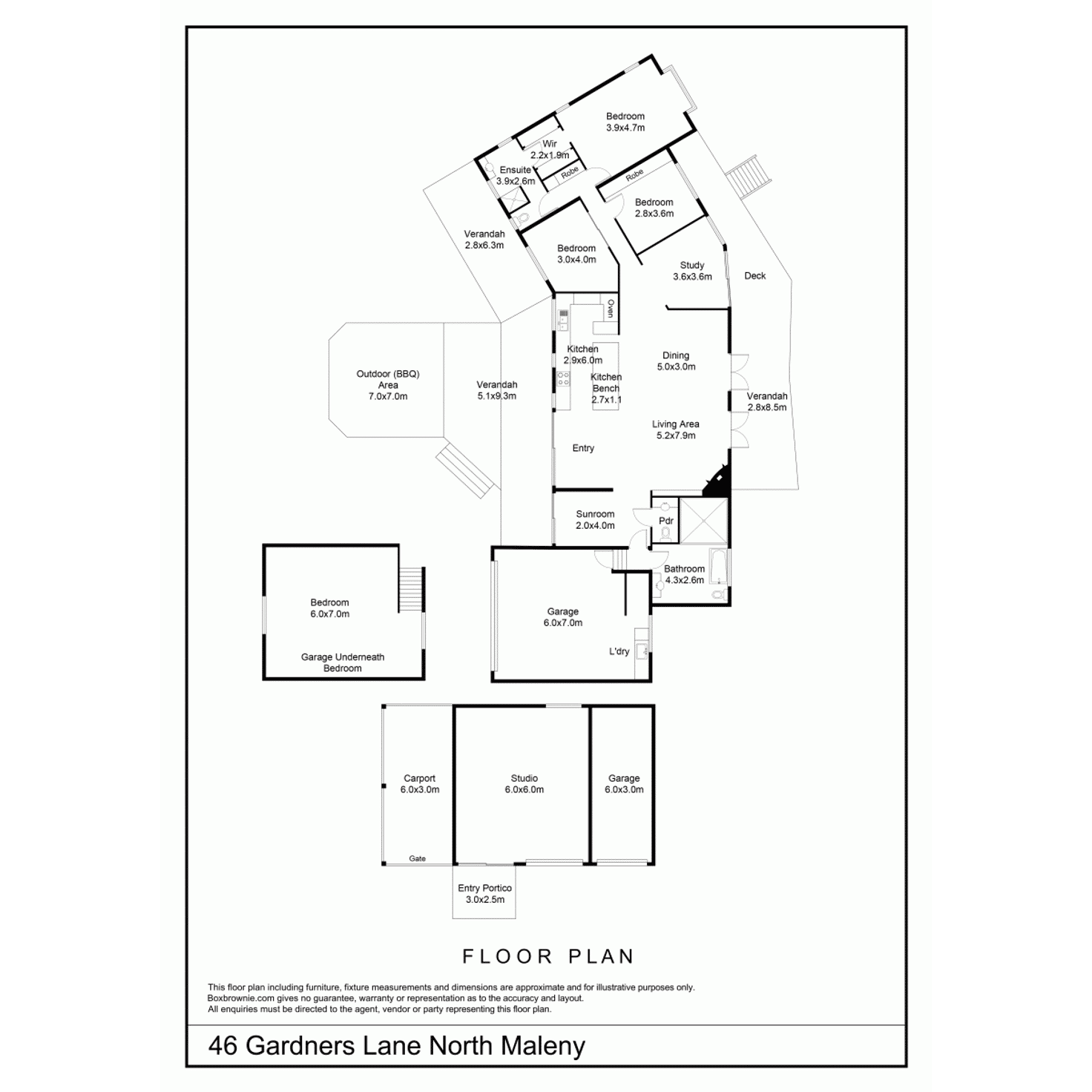 Floorplan of Homely house listing, 46 Gardners Lane, North Maleny QLD 4552