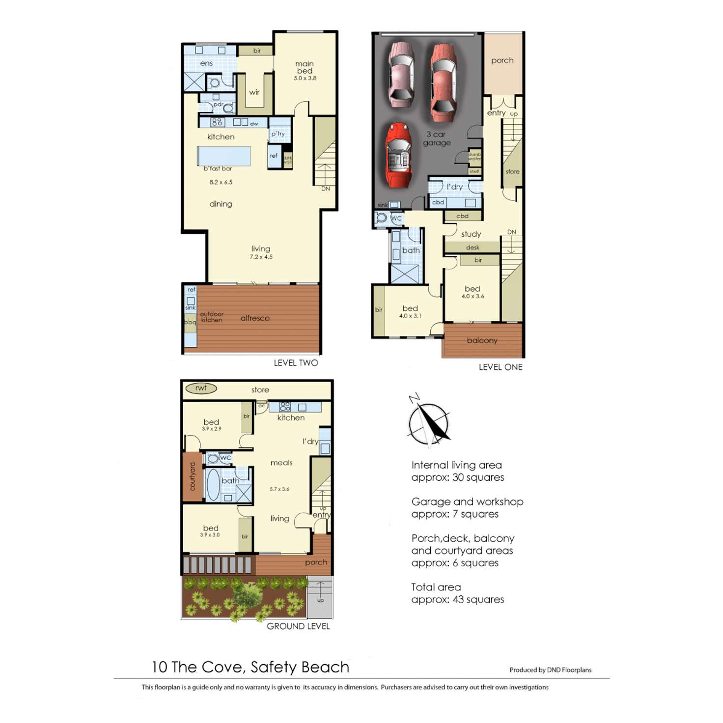 Floorplan of Homely house listing, 10 The Cove, Safety Beach VIC 3936