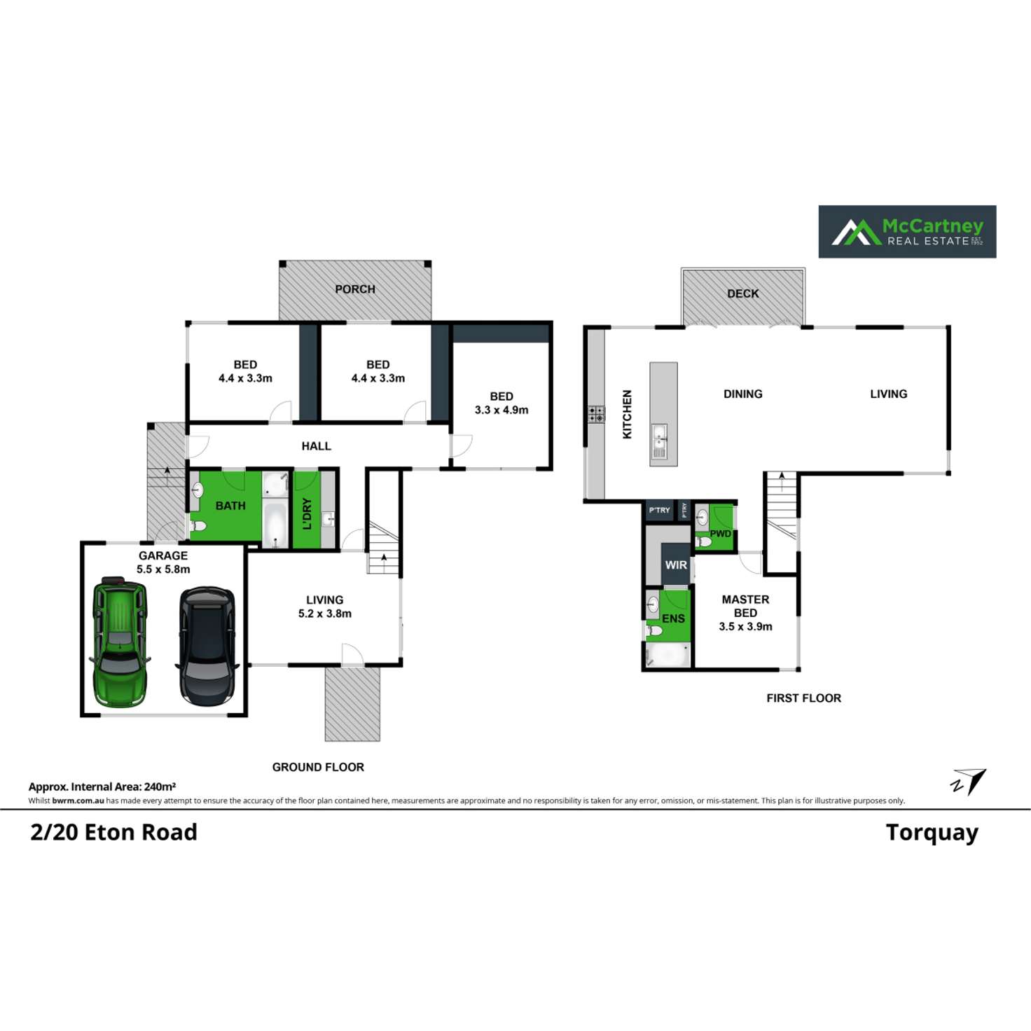 Floorplan of Homely townhouse listing, 2/20 Eton Road, Torquay VIC 3228
