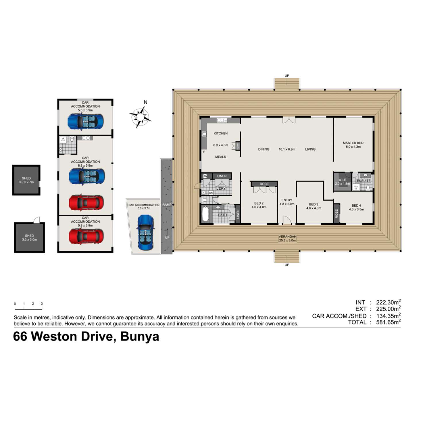 Floorplan of Homely house listing, 66 Weston Drive, Bunya QLD 4055