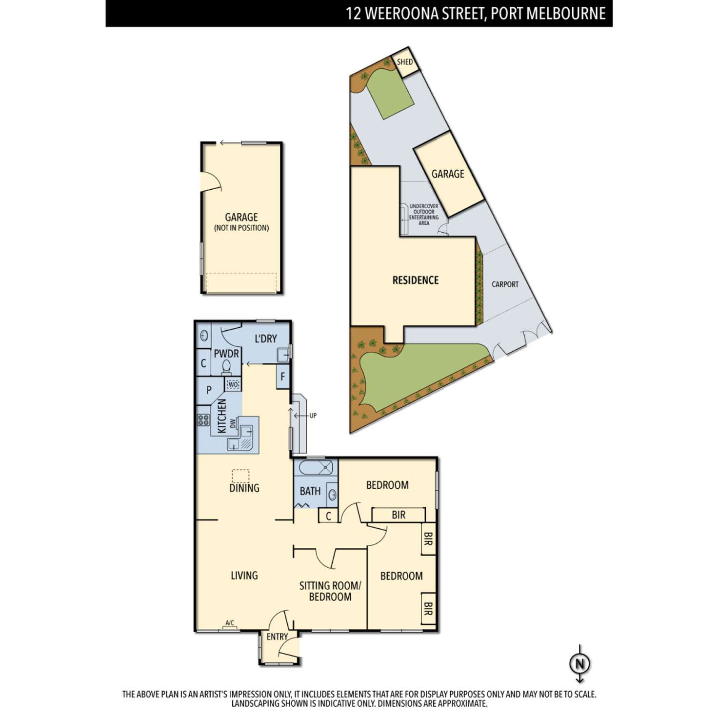 Floorplan of Homely house listing, 12 Weeroona Street, Port Melbourne VIC 3207