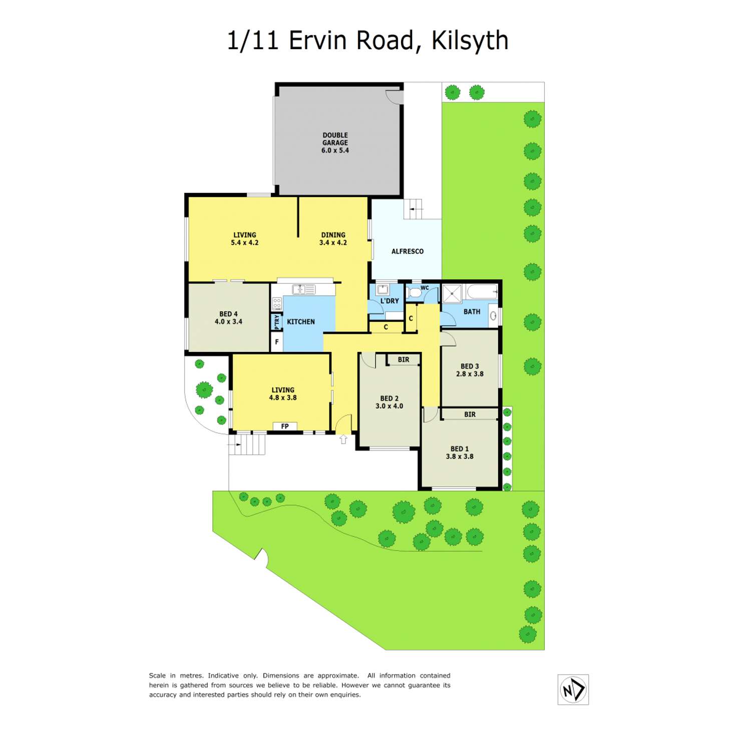 Floorplan of Homely house listing, 1/11 Ervin Road, Kilsyth VIC 3137