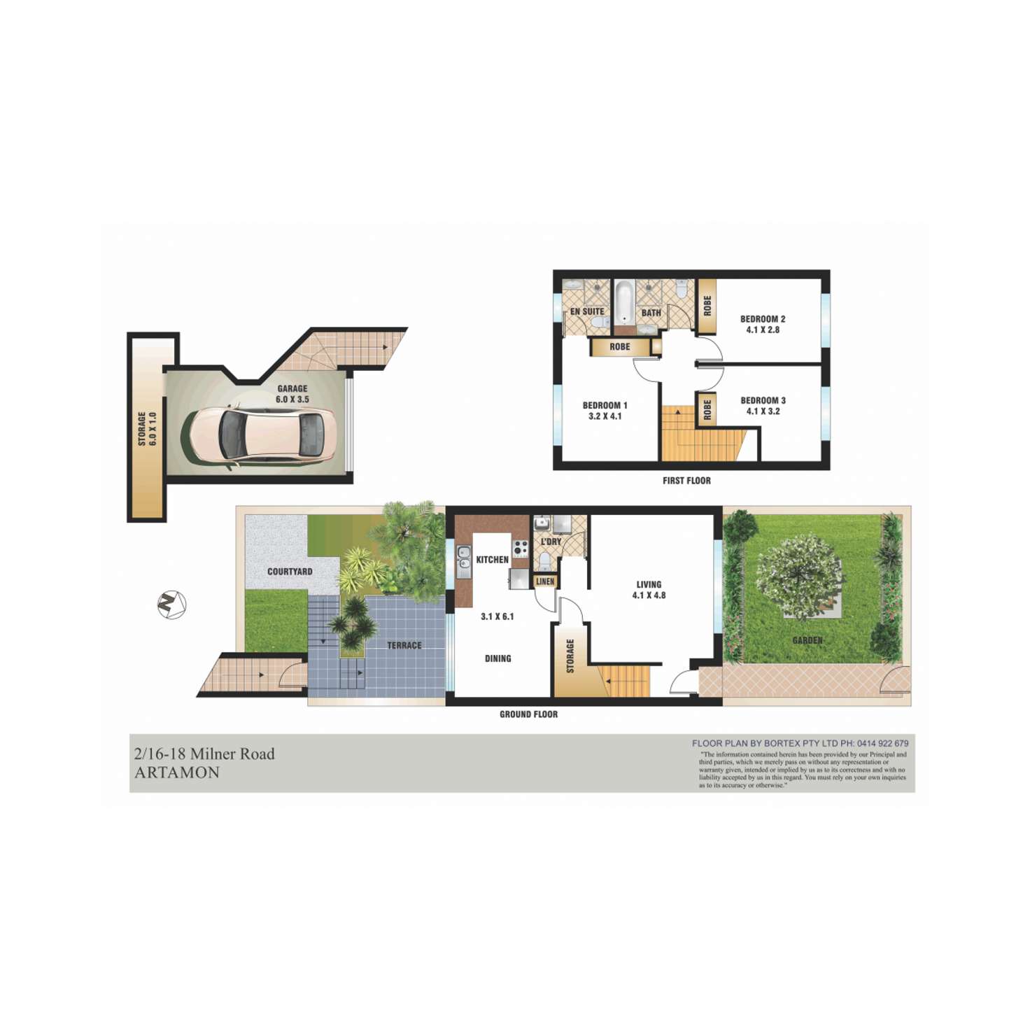 Floorplan of Homely townhouse listing, 2/16-18 Milner Road, Artarmon NSW 2064