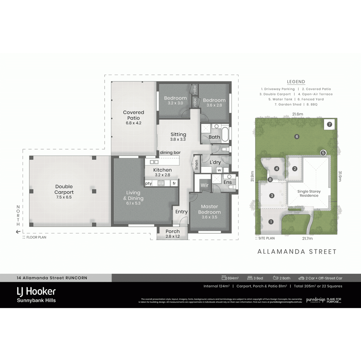 Floorplan of Homely house listing, 14 Allamanda Street, Runcorn QLD 4113