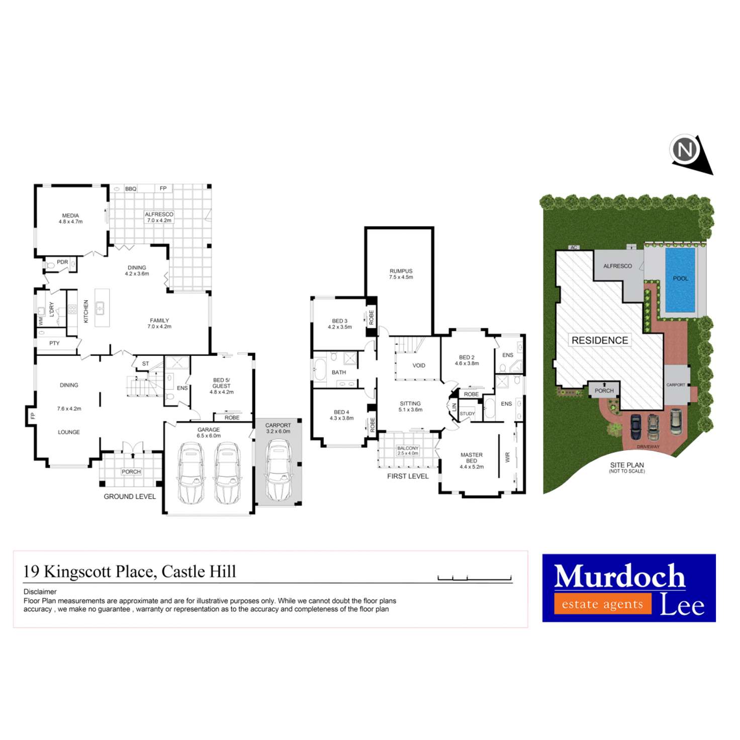 Floorplan of Homely house listing, 19 Kingscott Place, Castle Hill NSW 2154