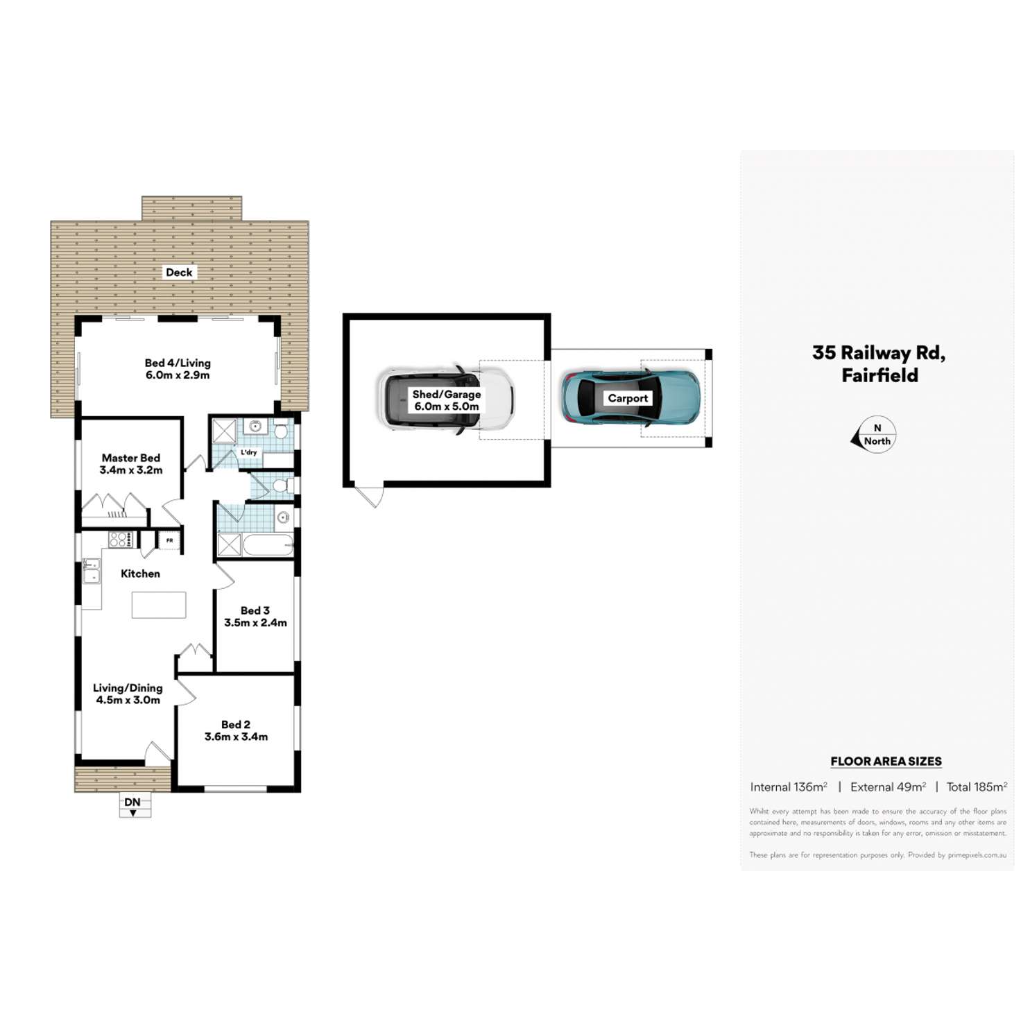 Floorplan of Homely house listing, 35 Railway Road, Fairfield QLD 4103
