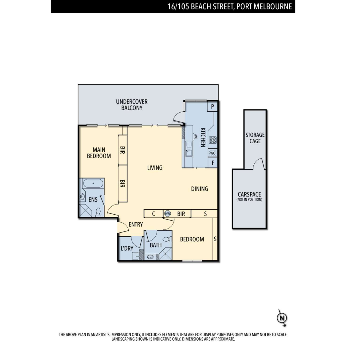 Floorplan of Homely apartment listing, 16/105 Beach Street, Port Melbourne VIC 3207