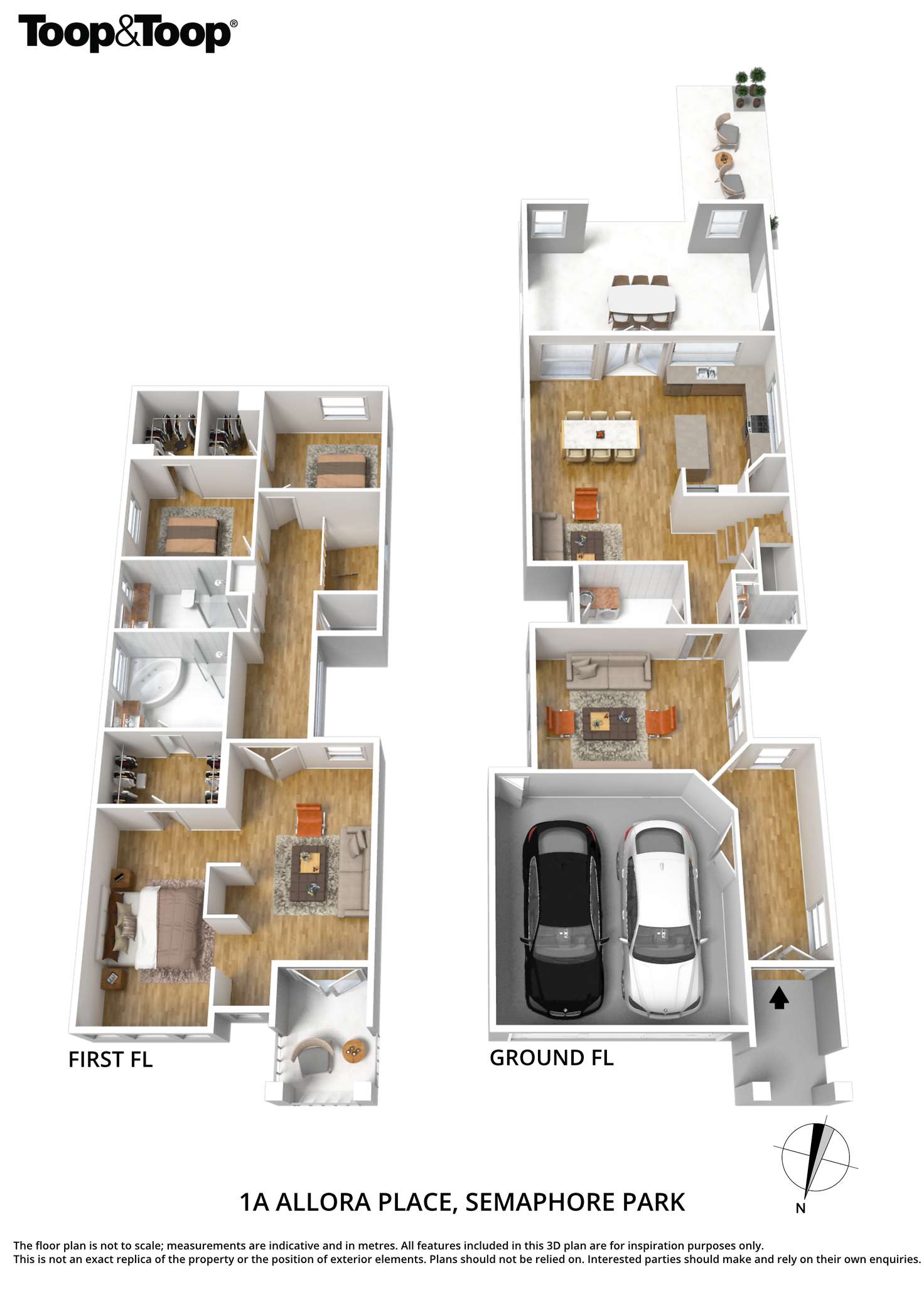 Floorplan of Homely house listing, 1A Allora Place, Semaphore Park SA 5019