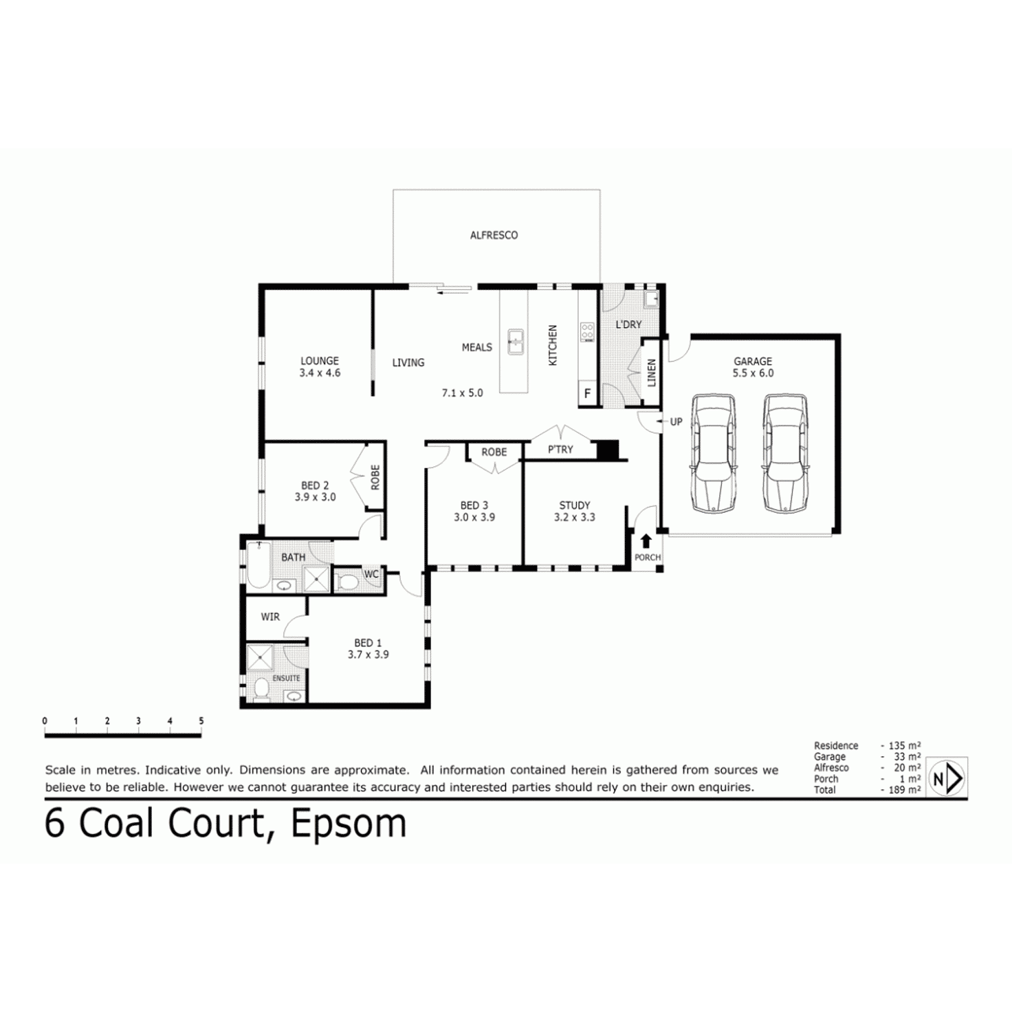 Floorplan of Homely house listing, 6 Coal Court, Epsom VIC 3551