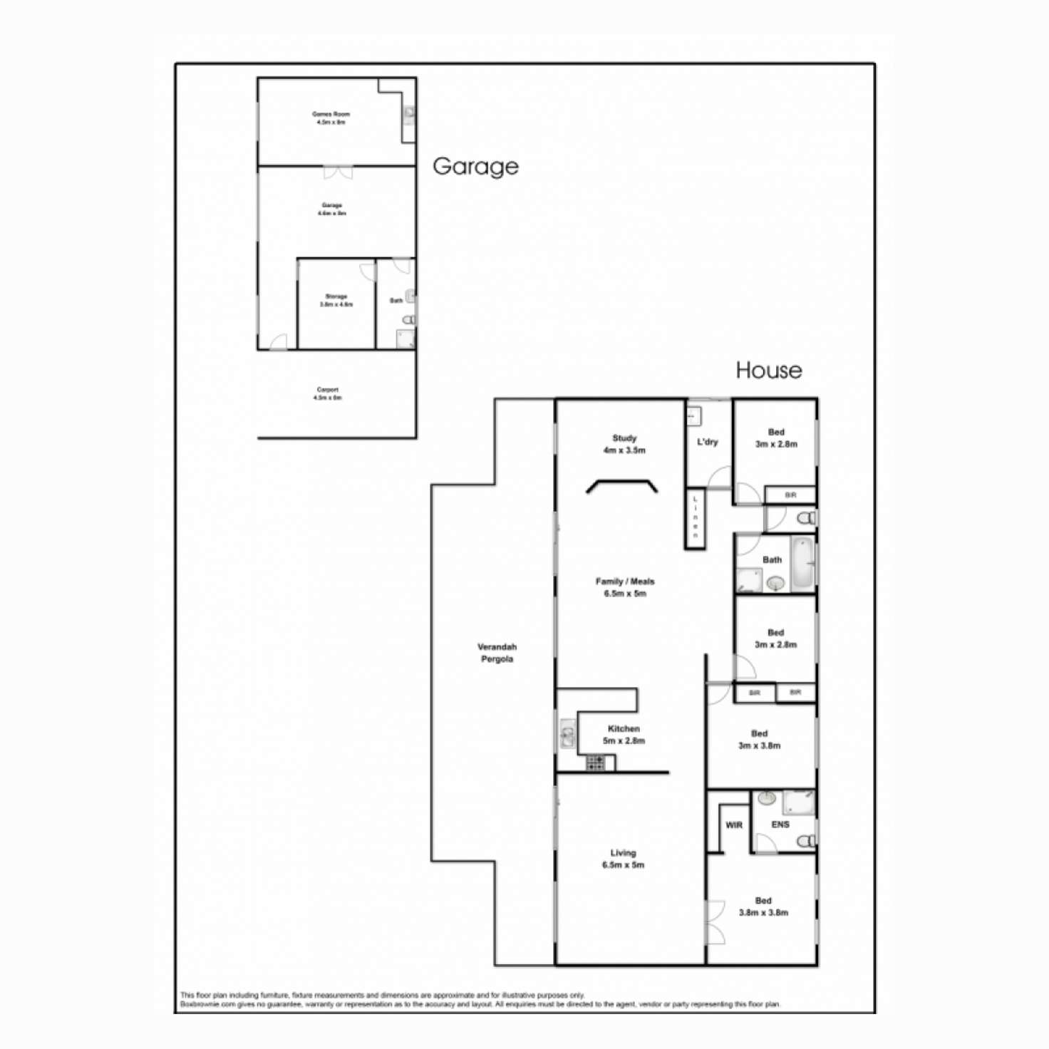 Floorplan of Homely lifestyle listing, 18 Roberts Lane, Birregurra VIC 3242