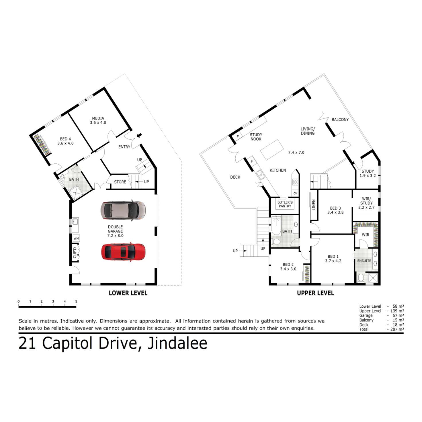 Floorplan of Homely house listing, 21 Capitol Drive, Jindalee QLD 4074