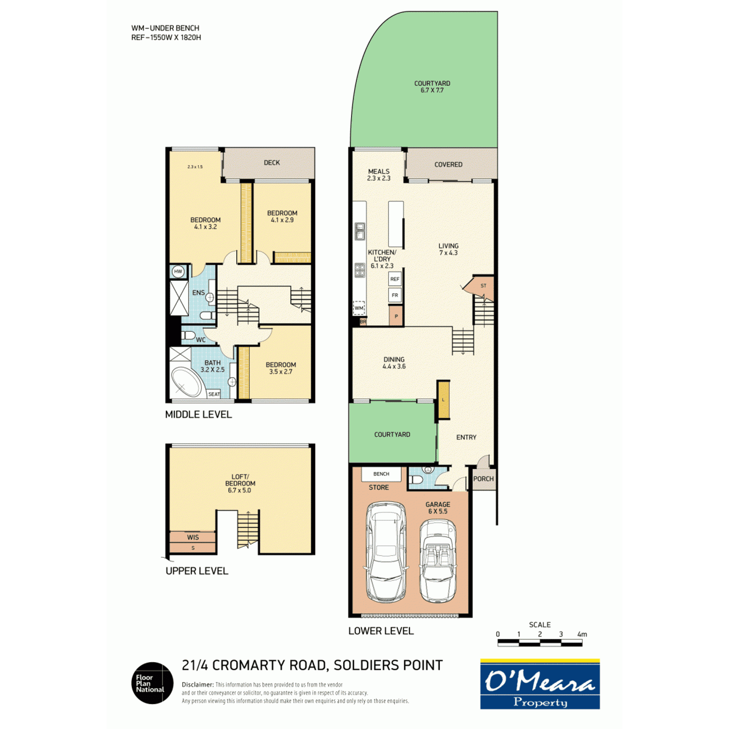 Floorplan of Homely townhouse listing, 21/4 Cromarty Road, Soldiers Point NSW 2317