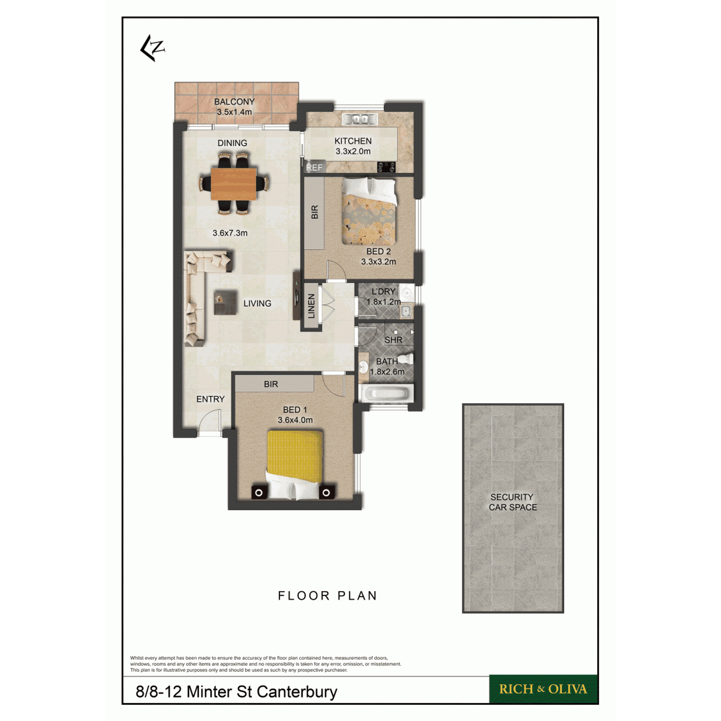 Floorplan of Homely house listing, 8/8-12 Minter Street, Canterbury NSW 2193