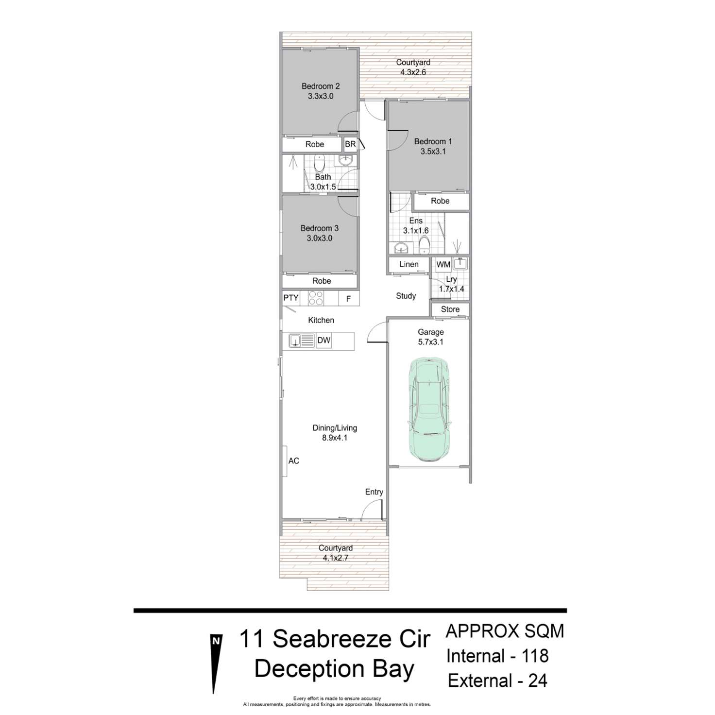 Floorplan of Homely house listing, 11 Seabreeze Circuit, Deception Bay QLD 4508