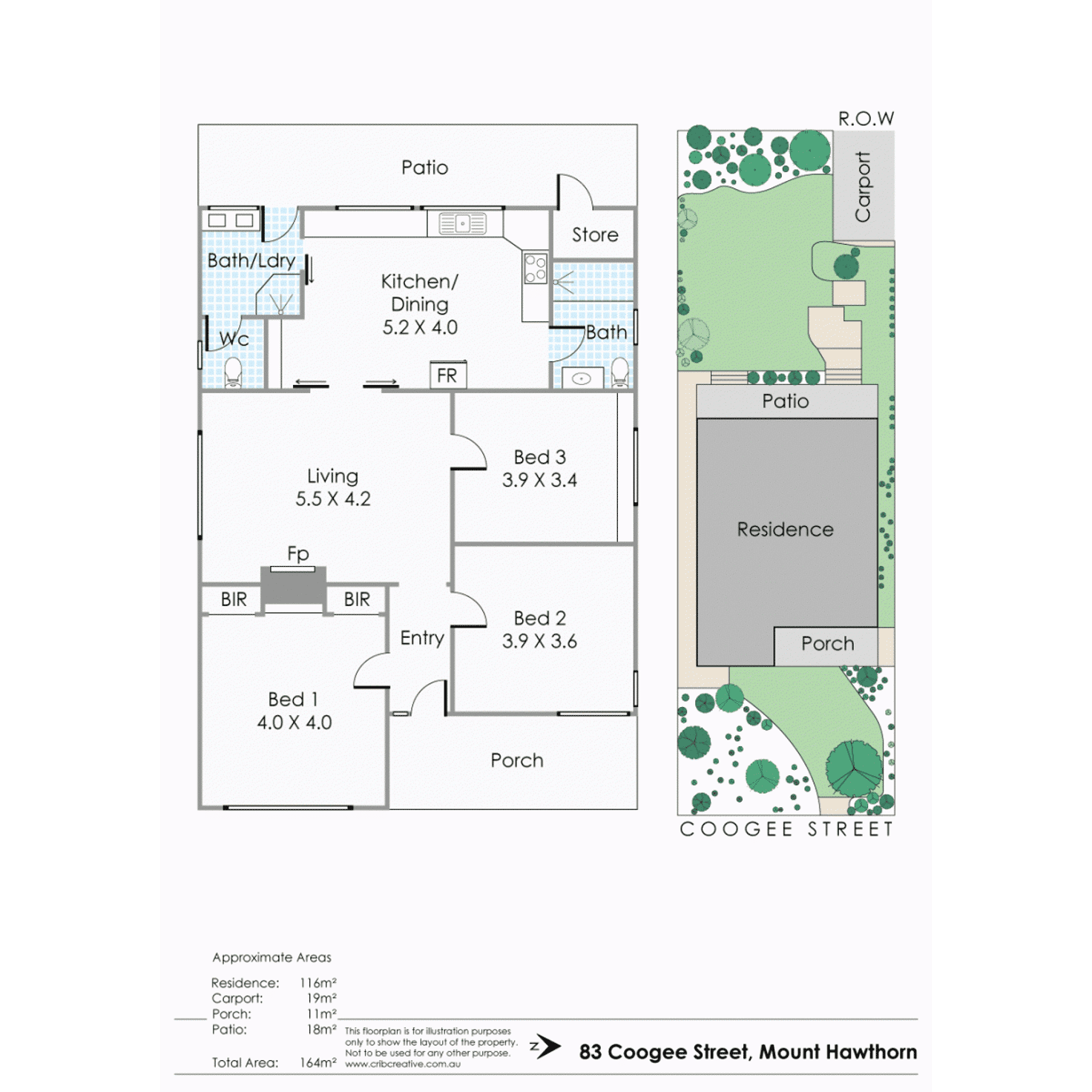 Floorplan of Homely house listing, 83 Coogee Street, Mount Hawthorn WA 6016