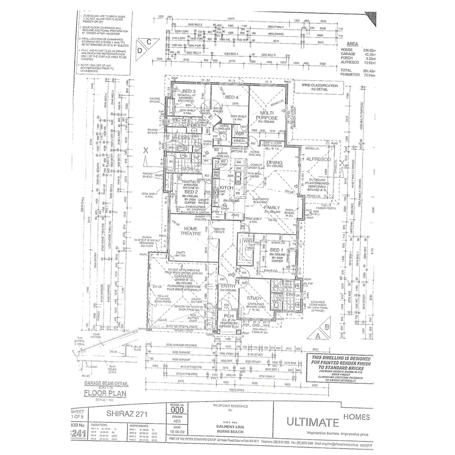 Floorplan of Homely house listing, 6 Dalmeny Link, Burns Beach WA 6028