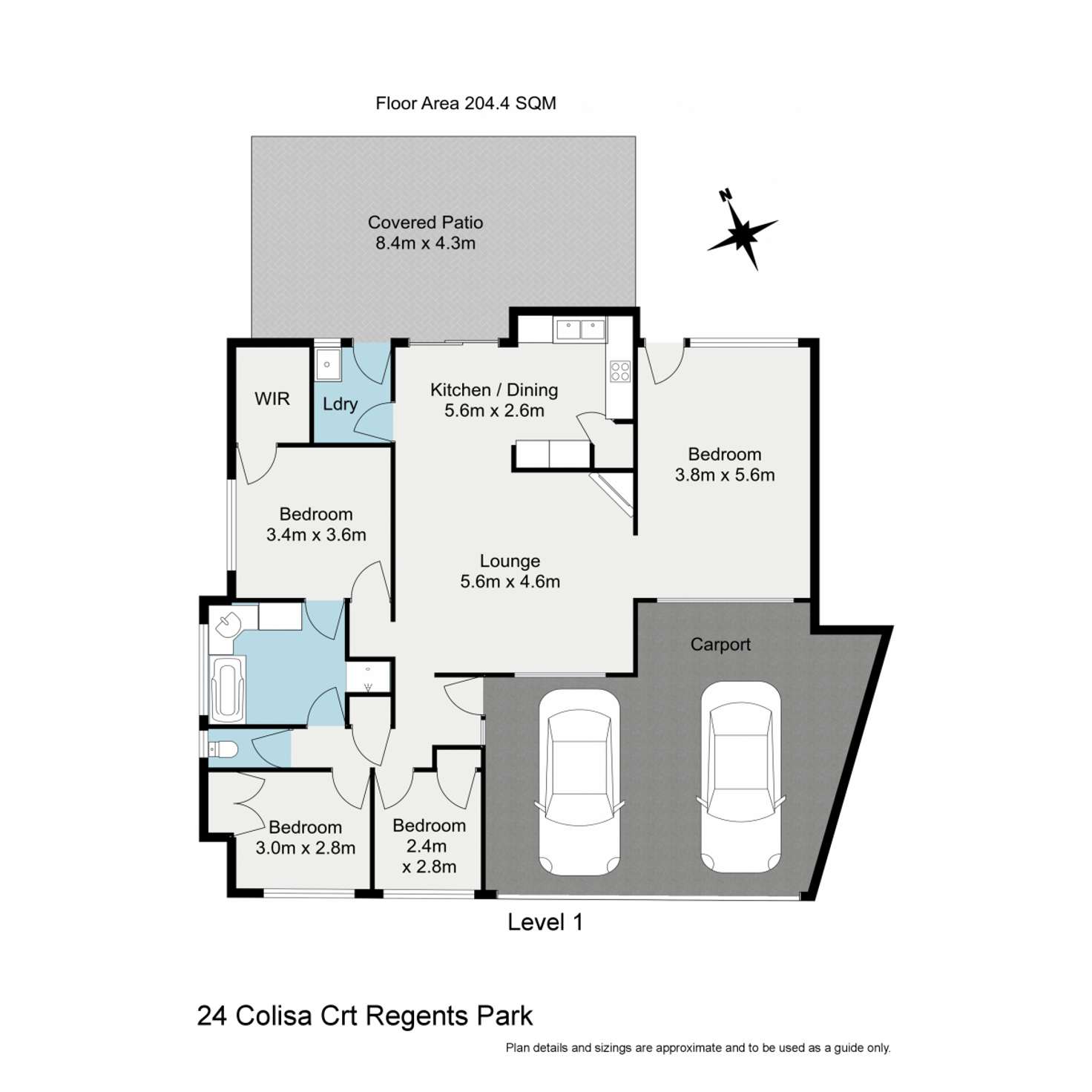 Floorplan of Homely house listing, 24 Colisa Crescent, Regents Park QLD 4118