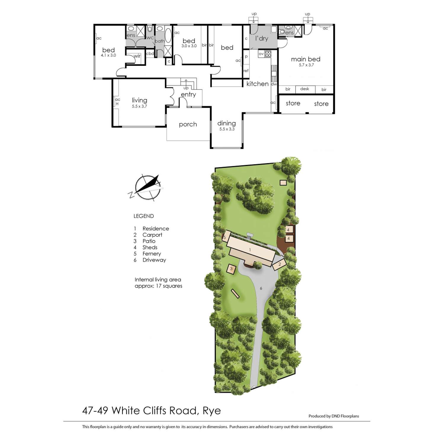Floorplan of Homely house listing, 47-49 White Cliffs Road, Rye VIC 3941