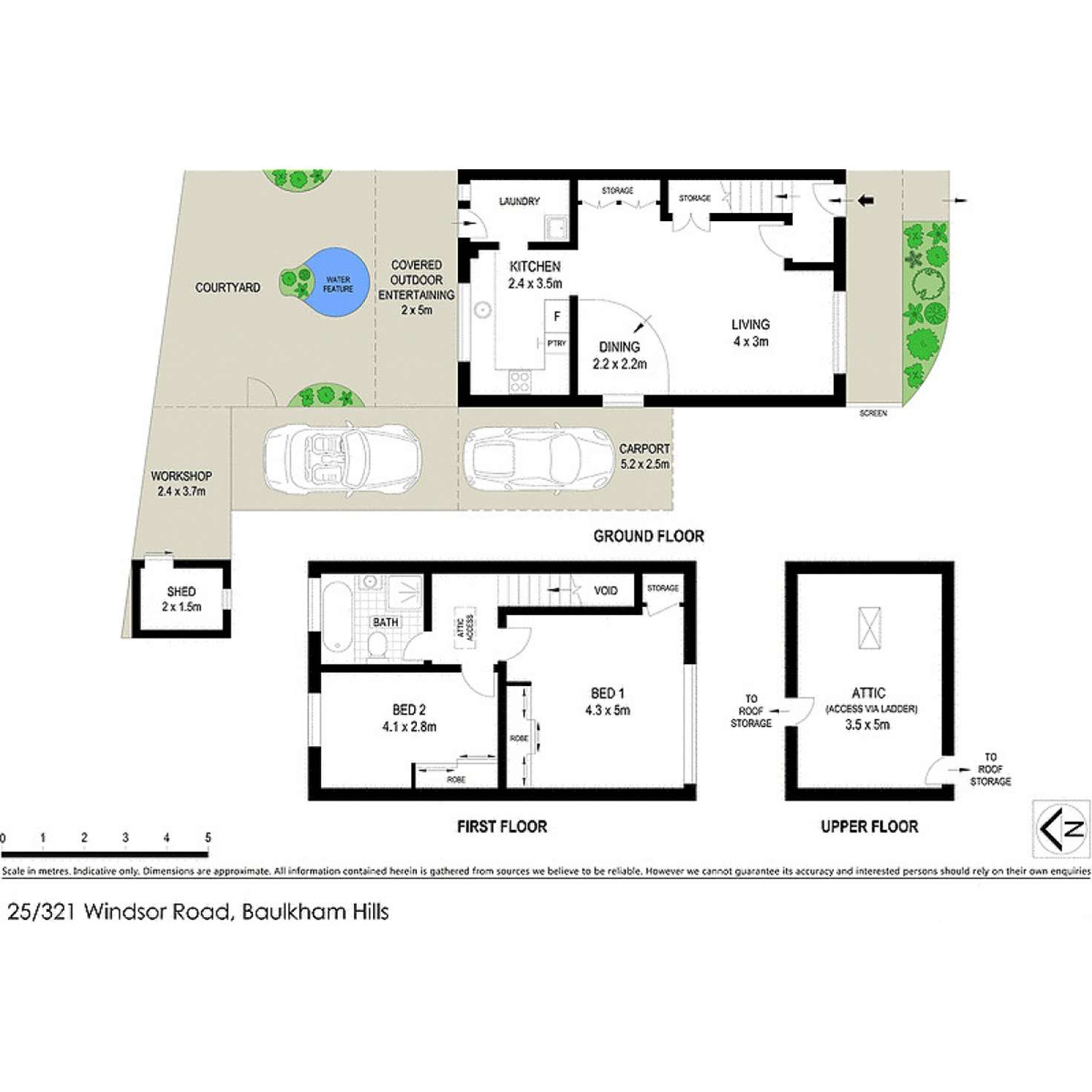 Floorplan of Homely townhouse listing, 25/321 Windsor Road, Baulkham Hills NSW 2153