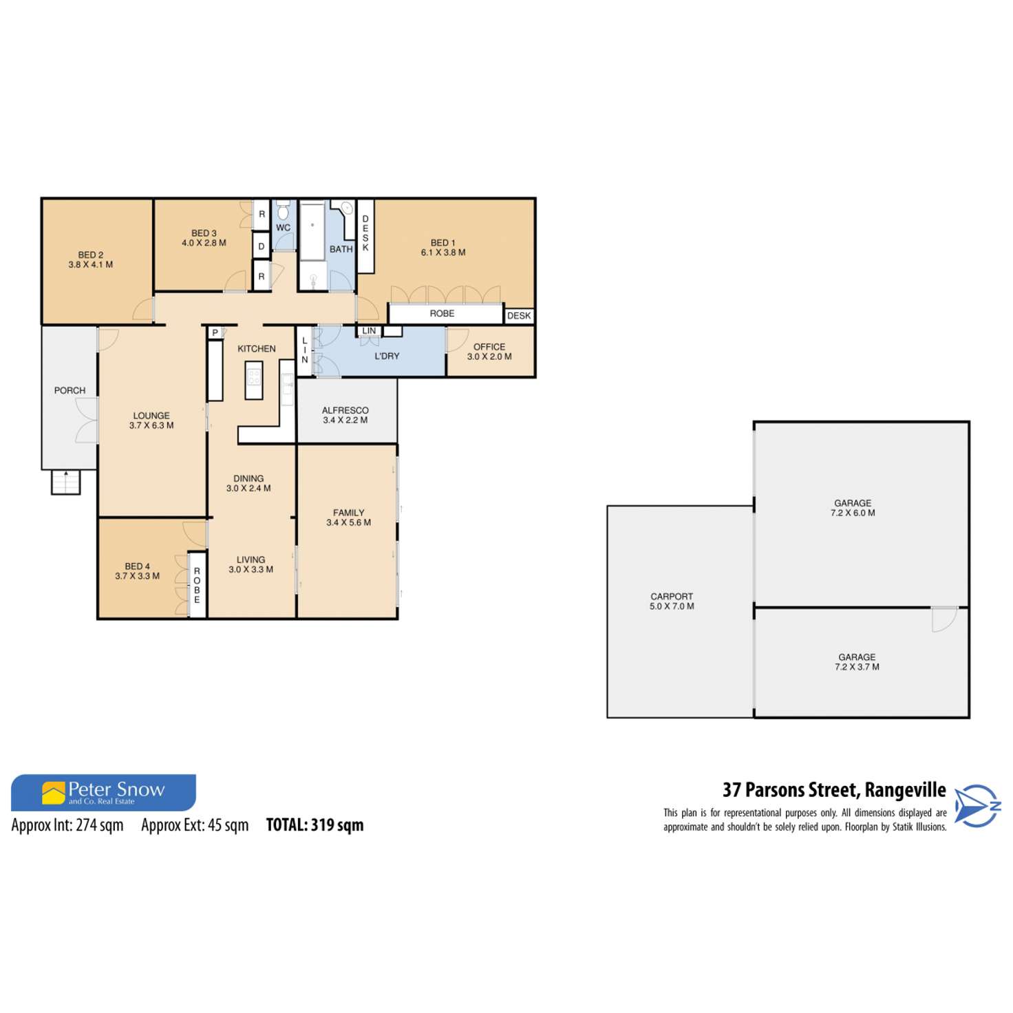 Floorplan of Homely house listing, 37 Parsons Street, Rangeville QLD 4350