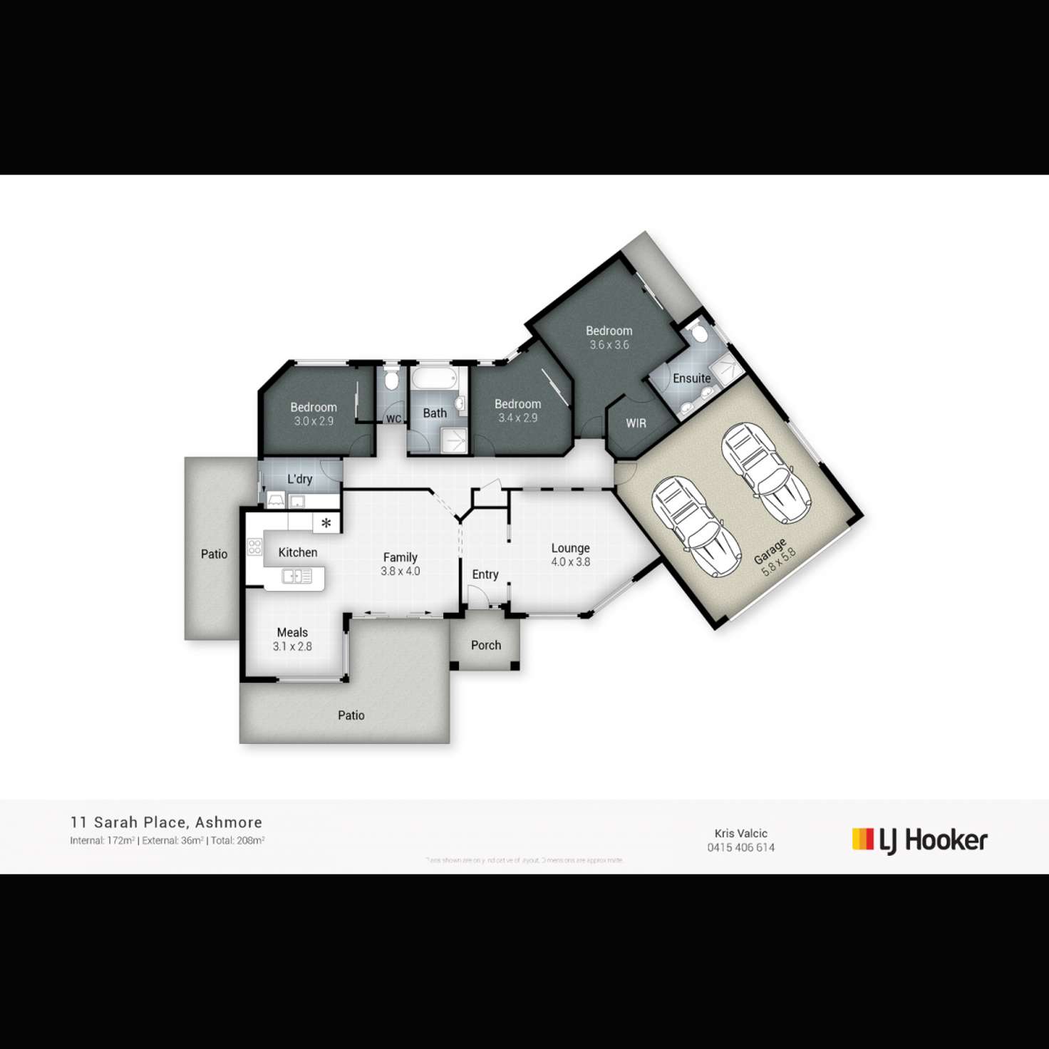 Floorplan of Homely house listing, 11 Sarah Place, Ashmore QLD 4214