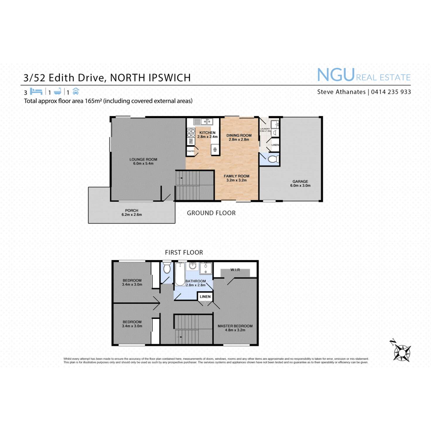 Floorplan of Homely townhouse listing, 3/52 Edith Drive, North Ipswich QLD 4305