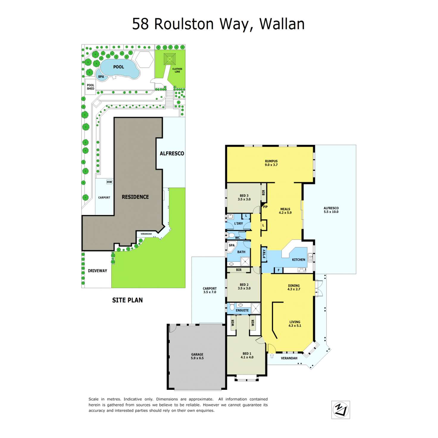 Floorplan of Homely house listing, 58 Roulston Way, Wallan VIC 3756