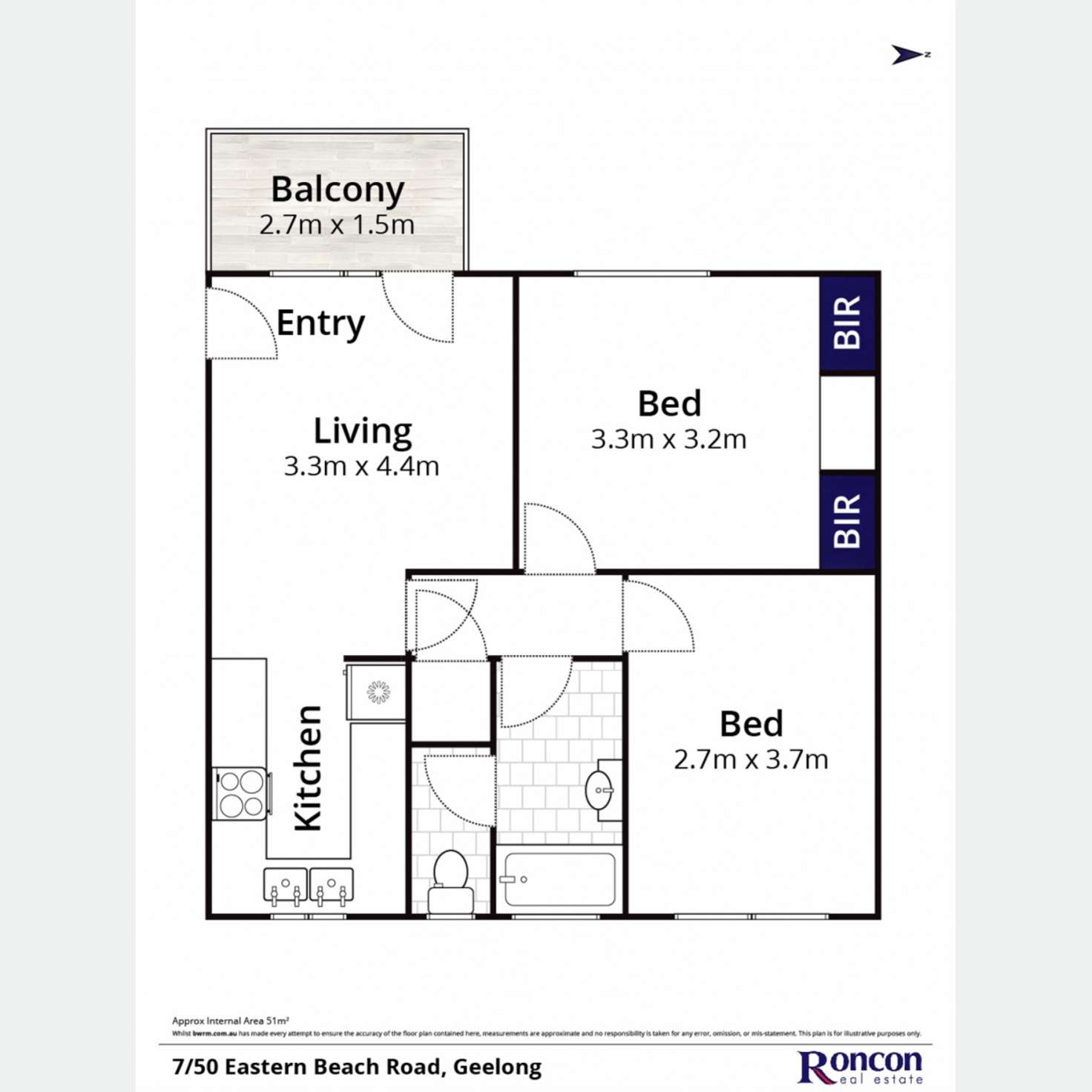 Floorplan of Homely apartment listing, 7/50 Eastern Beach Road, Geelong VIC 3220